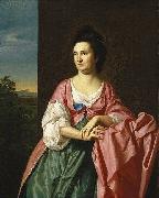 John Singleton Copley Mrs. Sylvester Gardiner, nee Abigail Pickman, formerly Mrs. William Eppes china oil painting artist